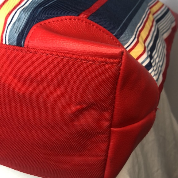 LANCÔME red, white, and blue striped cloth tote. - Picture 8 of 11